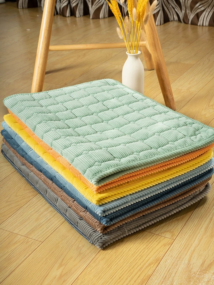 Extra Large Anti - Scratch Washable Corduroy Dog Mat - Pawradise Pointe