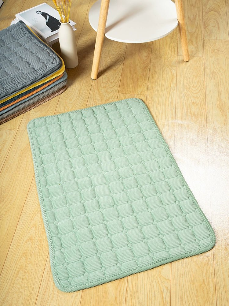 Extra Large Anti - Scratch Washable Corduroy Dog Mat - Pawradise Pointe