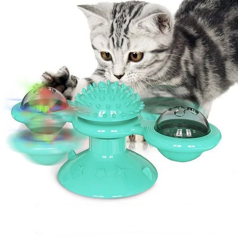 Interactive Cat Turntable Toy - Pawradise Pointe