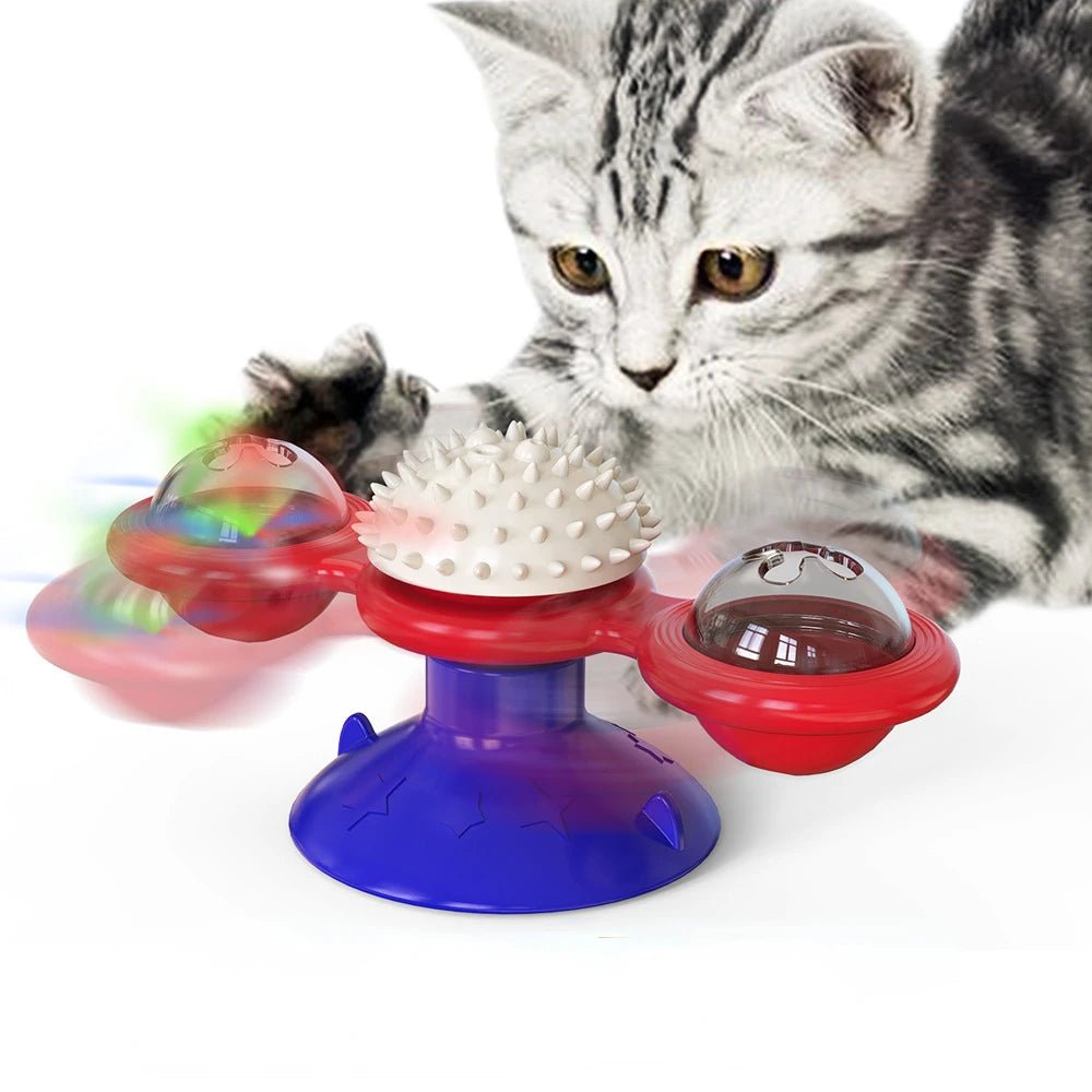 Interactive Cat Turntable Toy - Pawradise Pointe