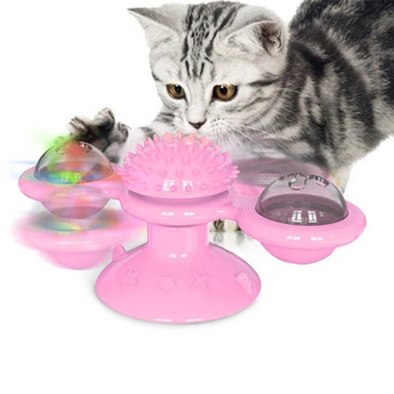 Interactive Cat Turntable Toy - Pawradise Pointe