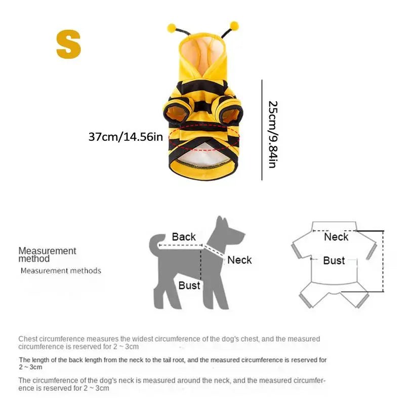 Pet Bee Costume - Pawradise Pointe