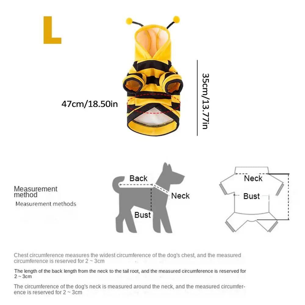 Pet Bee Costume - Pawradise Pointe