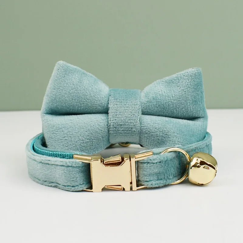 Velvet Cat Collar and Harness Set - Pawradise Pointe