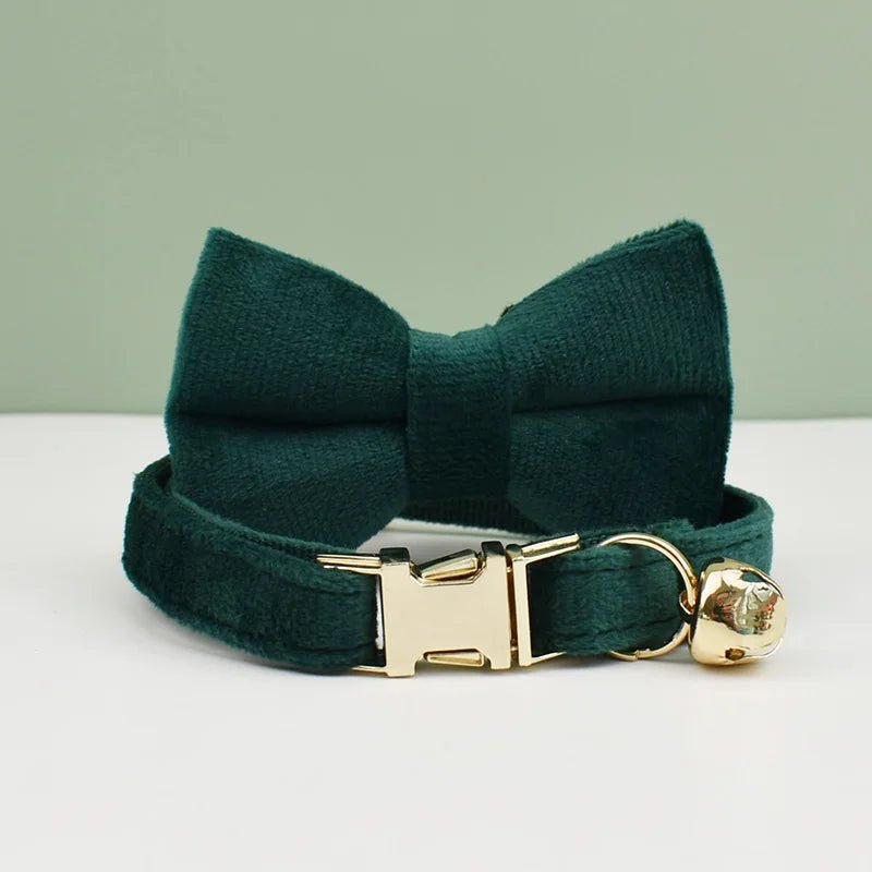 Velvet Cat Collar and Harness Set - Pawradise Pointe